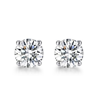 ποιότητας  18k Gold Moissanite Diamond Stud Earrings White Gold Support Customization εργοστάσιο