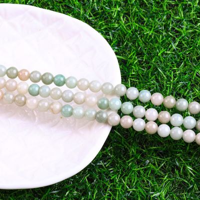 She Tai Jade Round Bead φυσικό κρύσταλλο πετράδι διαφορετικό μέγεθος μαργαριταριών χαλαρές κλωστές μαργαριταριών για κατασκευή κοσμημάτων DIY