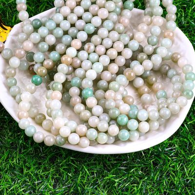 She Tai Jade Round Bead φυσικό κρύσταλλο πετράδι διαφορετικό μέγεθος μαργαριταριών χαλαρές κλωστές μαργαριταριών για κατασκευή κοσμημάτων DIY