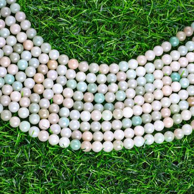She Tai Jade Round Bead φυσικό κρύσταλλο πετράδι διαφορετικό μέγεθος μαργαριταριών χαλαρές κλωστές μαργαριταριών για κατασκευή κοσμημάτων DIY