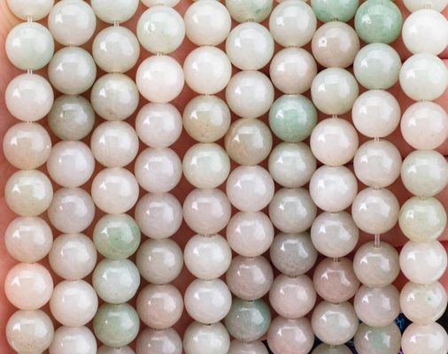 She Tai Jade Round Bead φυσικό κρύσταλλο πετράδι διαφορετικό μέγεθος μαργαριταριών χαλαρές κλωστές μαργαριταριών για κατασκευή κοσμημάτων DIY