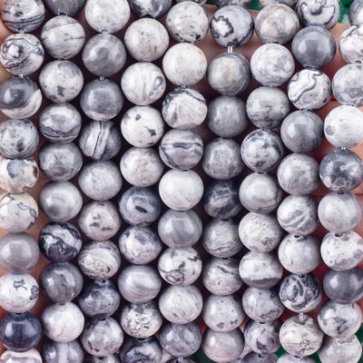 8mm φυσικό χάρτη πέτρα πετράδια πετράδια θεραπευτική κρυστάλλινη πέτρα χάντρες για κατασκευή κοσμημάτων