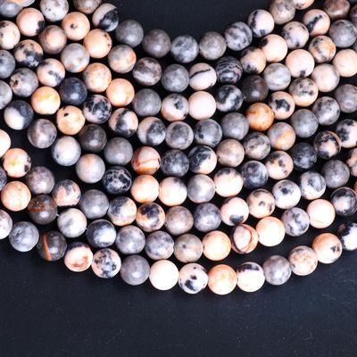 8mm φυσικό ροζ πέτρα ζέβρα πετράδια πετράδια θεραπευτική κρυστάλλινη πέτρα χάντρες για την κατασκευή κοσμημάτων