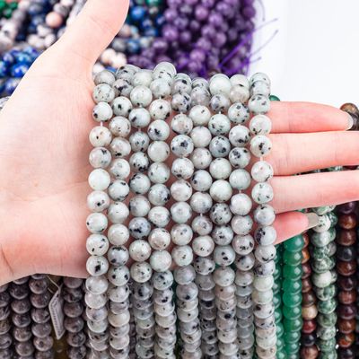 8MM γυαλισμένο φυσικό Kiwi Jasper Beads κατασκευή κοσμημάτων περιδέραιο βραχιόλι σκουλαρίκι