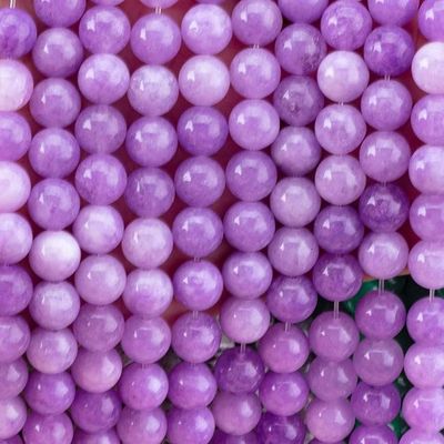8mm Βιολετί Jade πετράδια πετράδια θεραπευτική κρυστάλλινη πέτρα για την κατασκευή κοσμημάτων