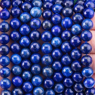 8mm Dark Lapis Lazuli gemstone beads θεραπευτικές κρυστάλλινες μάρκες για την κατασκευή κοσμημάτων