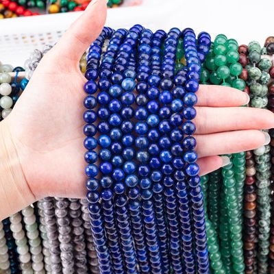 8mm Dark Lapis Lazuli gemstone beads θεραπευτικές κρυστάλλινες μάρκες για την κατασκευή κοσμημάτων