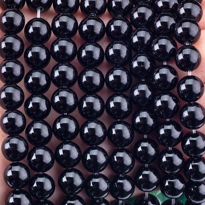 8mm Μαύρο Ωνίξ Χάρτες Χρυσόλιθου Χάρτες Χρυσόλιθου για την κατασκευή κοσμημάτων