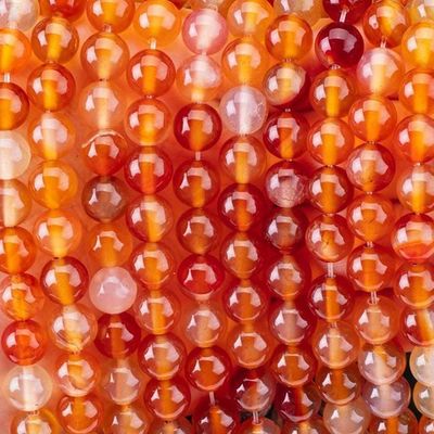 8mm Φωτιά Κουαρτζή πετράδια για θεραπεία Κρυστάλλινη πέτρα για κοσμήματα