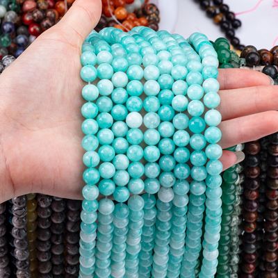8MM Tianhe Stone Crystal Round Bulk Bead Για DIY Κοσμήματα Φτιάχνοντας σκουλαρίκι και περιδέραιο