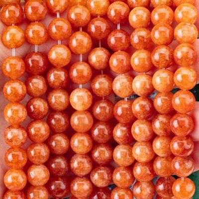 8MM Κρυστάλλινο σκούρο κόκκινο αβεντουρίνη θεραπευτικά πετράδια στρογγυλοί χαλαροί χάντρες για χειροποίητα κοσμήματα