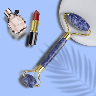 Χεριζόμενο Bule Dot Stone Crystal Jade Face Roller για πρησμένα μάτια