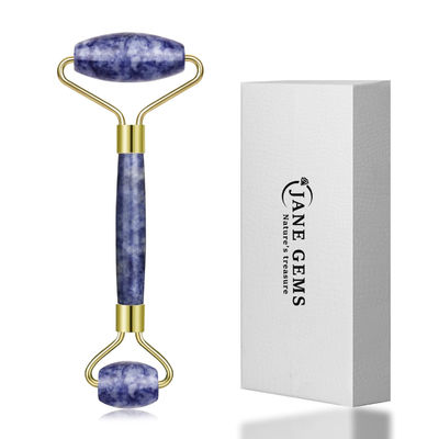 Χεριζόμενο Bule Dot Stone Crystal Jade Face Roller για πρησμένα μάτια