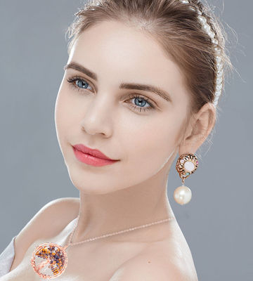 2.6*2.2inch/6.6*5.2cm Chakra Gemstone Necklace απελευθέρωση άγχος