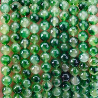 8mm Clear Moss Agate Gemstone Beads Healing Crystal Stone Beads για την κατασκευή κοσμημάτων