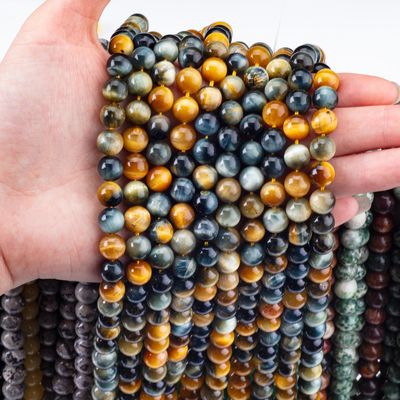 8mm Dream Tiger Eye Γηπευτικές Μικροσφαίρες Χρυσολιθικές Μικροσφαίρες Χρυσολιθικές Μικροσφαίρες για την κατασκευή κοσμημάτων
