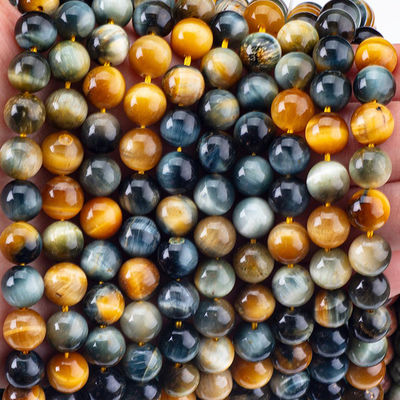 8mm Dream Tiger Eye Γηπευτικές Μικροσφαίρες Χρυσολιθικές Μικροσφαίρες Χρυσολιθικές Μικροσφαίρες για την κατασκευή κοσμημάτων