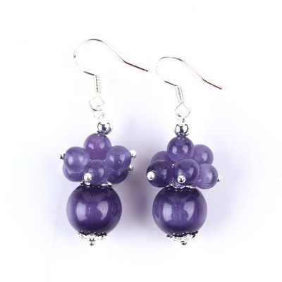 8MM Πιόλεμα Γάτα Μάτι χειροποίητο DIY Μασέλια Dangle λουλούδι σκουλαρίκι μοναδικό σχέδιο σκουλαρίκι για καθημερινή χρήση