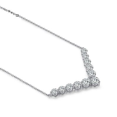 Χρυσό Moissanite 18k Διαμαντένιο Χαμόγελο Κολιέ Κεραυνό Για Δώρο