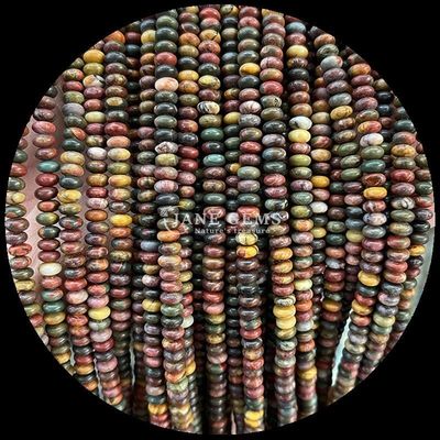 Φυσικό πετράδι Rondelle Abacus σχήμα μαργαριτάρι ροζ Aventurine Lapis Lazuli χαλαρά μαργαριτάρια νήματα για θεραπευτική ενέργεια