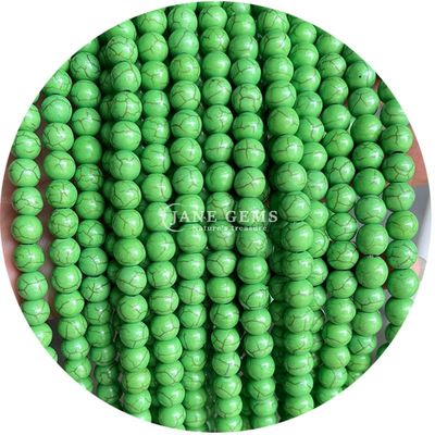 Χονδρικό Howlite στρογγυλή πέτρα χαλαρά μαργαριτάρια τουρκουάζ χαλαρά μαργαριτάρια στρογγυλά μαργαριτάρια διαχωριστικά για την κατασκευή κοσμημάτων