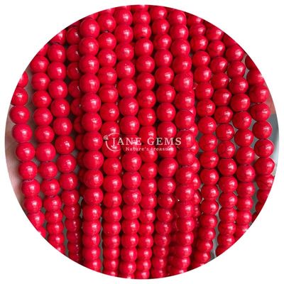 Χονδρικό Howlite στρογγυλή πέτρα χαλαρά μαργαριτάρια τουρκουάζ χαλαρά μαργαριτάρια στρογγυλά μαργαριτάρια διαχωριστικά για την κατασκευή κοσμημάτων
