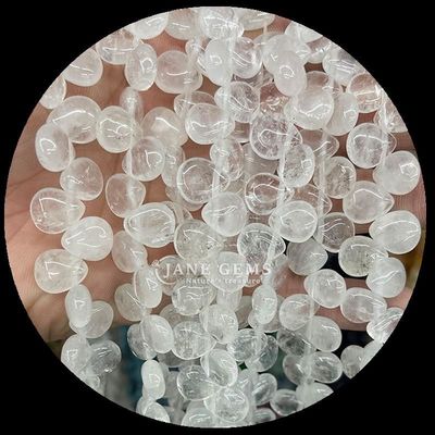 Μαλαχίτης Διαυγές Κουάρτζ Gem Bead Φυσικό Κρυστάλλινο Νερό Drop σχήμα πέτρα Loose Bead Strands Για βραχιόλια