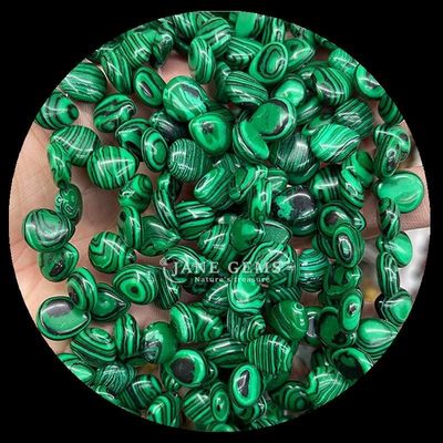 Μαλαχίτης Διαυγές Κουάρτζ Gem Bead Φυσικό Κρυστάλλινο Νερό Drop σχήμα πέτρα Loose Bead Strands Για βραχιόλια