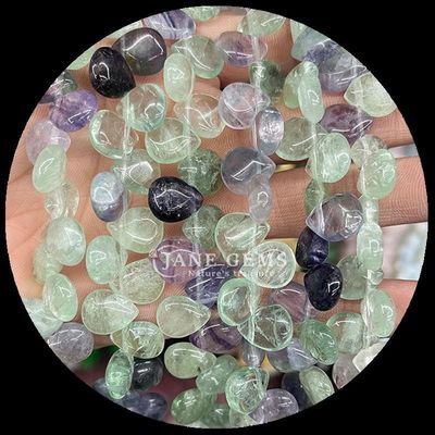 Ινδική Αγάτη Τοπάζ Gem Bead Φυσικό Κρυστάλλινο Νερό Drop σχήμα πέτρα Loose Bead Strands Για βραχιόλια
