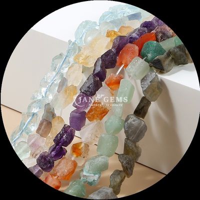 Φθοριούχο Αμαζονίτη Gem Bead φυσικό κρύσταλλο πρώτης ύλης ακατέργαστης πέτρας χαλαρές ίνες από χάντρες για βραχιόλια