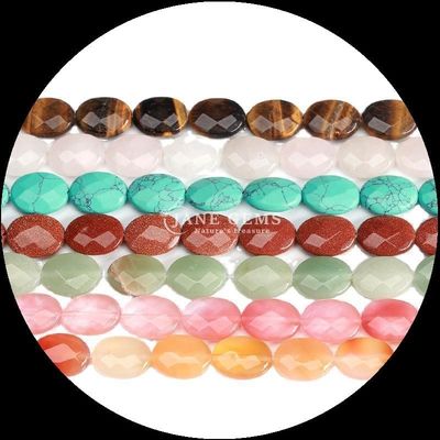 Φαινομενικά οβάλ σχήμα gem bead φυσικό κρύσταλλο howlite χιονόσπλεγμα οψιδιάνη πέτρα χαλαρά μαργαριτάρια νήματα για βραχιόλια
