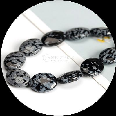 Φαινομενικά οβάλ σχήμα gem bead φυσικό κρύσταλλο howlite χιονόσπλεγμα οψιδιάνη πέτρα χαλαρά μαργαριτάρια νήματα για βραχιόλια