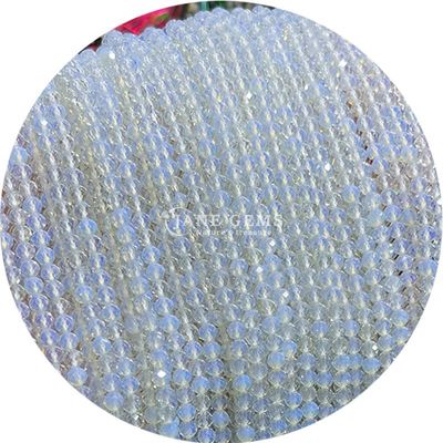 Αργυροσίδηρο φυσικό κρύσταλλο στρογγυλό DIY πέτρα χαλαρά μαργαριτάρια για βραχιόλι κολιέ κατασκευή κοσμημάτων