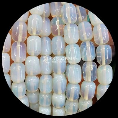 Αξιομήχανα Χάντρες Howlite Opalite Φυσικό Κρυστάλλινο Αξιομήχανο Βαρέλι Σχήμα Χαλαρές κηλίδες χάντρες για κατασκευή κοσμημάτων