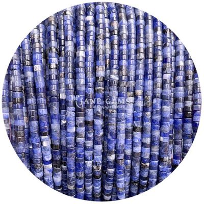 Φυσικό Lapis Lazuli Sodalite πέτρα Μαργαριτάρια Σχήμα δεξιάς γωνίας Κρυστάλλινα χαλαρά μαργαριτάρια για την κατασκευή κοσμημάτων
