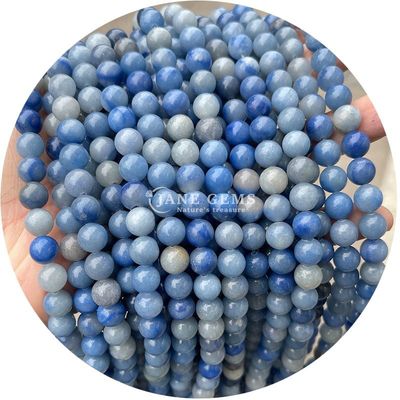 Φυσική χαλαρή πέτρα μαργαριτάρια Strand Gemstone Ροζ Aventurine Round Smooth Για DIY κατασκευή κοσμημάτων