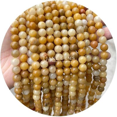 Φυσική χαλαρή πέτρα μαργαριτάρια Strand Gemstone Ροζ Aventurine Round Smooth Για DIY κατασκευή κοσμημάτων
