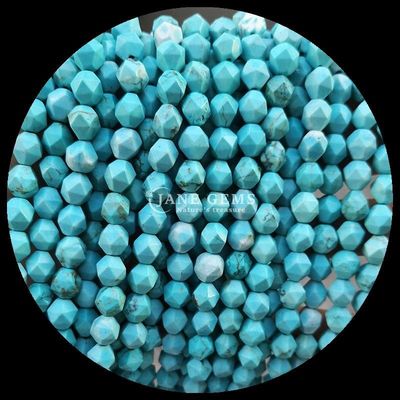 Πολυπρόσωπο χρώμα χάρτης Howlite πέτρα χαλαρό ράβδο πετράδια πετράδια για κοσμήματα DIY