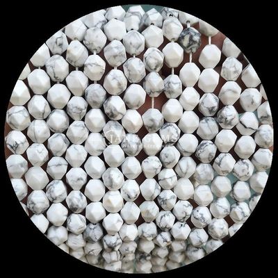 Πολυπρόσωπο χρώμα χάρτης Howlite πέτρα χαλαρό ράβδο πετράδια πετράδια για κοσμήματα DIY