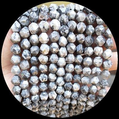 Πολυπρόσωπο χρώμα χάρτης Howlite πέτρα χαλαρό ράβδο πετράδια πετράδια για κοσμήματα DIY