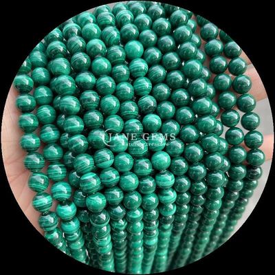 Λάπιο στρογγυλό πετράδι DIY χάντρες Lapis Lazuli Μαλαχίτη Τουρμαλίνη Χαλαρές κλωστές για την κατασκευή κοσμημάτων