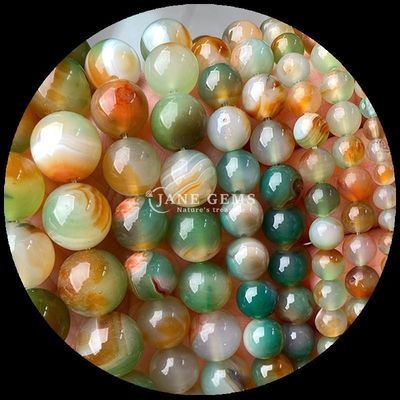 DIY κοσμήματα κατασκευή 8mm στρογγυλό φυσικά πετράδια πετράδια σε κερασιού αγέτη και διάφορα νήματα αγέτης για σκουλαρίκια
