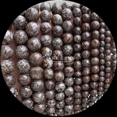 8mm γυαλισμένα μαργαριτάρια από πολύτιμο πετράδι αιματίτιδα Yooperlite και περισσότεροι διάφοροι τύποι Κρυστάλλινη θεραπευτική πέτρα χαλαρές ίνες από μαργαριτάρια για αξεσουάρ μόδας